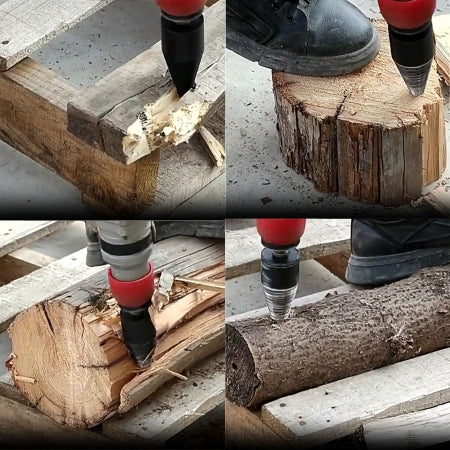 Conquer Any Log: The Ultimate Drill That Turns Wood Splitting Into Pure Magic!