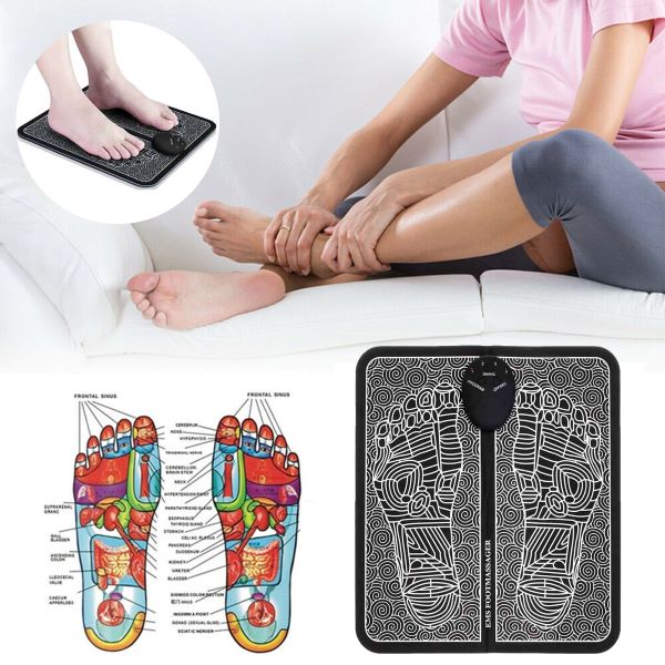 Experience Instant Pain Relief With Hatmeo's EMS Foot Massager Mat