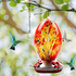 Attract More Hummingbirds With Hatmeo's Blown Glass Hummingbird Feeder