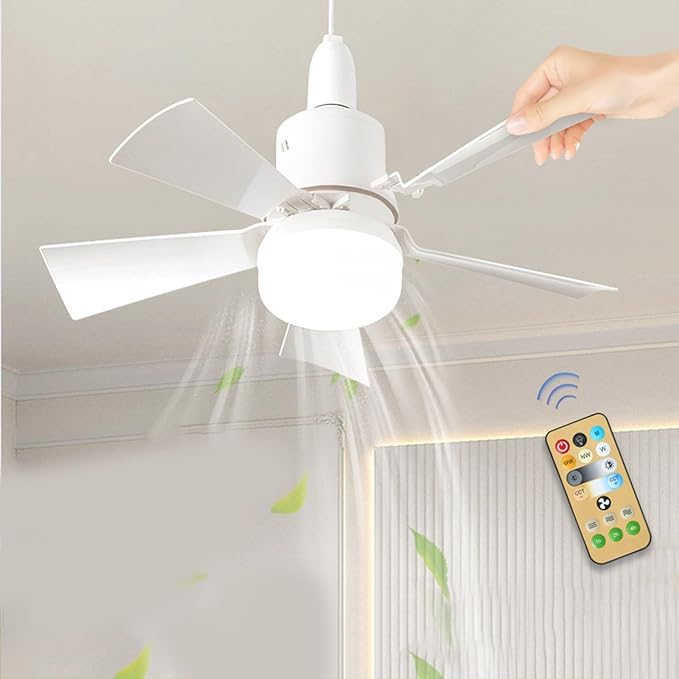 Hatmeo ChillGlo 2-In-1Portable CeilingFan