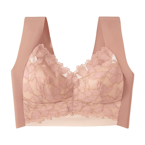 Floral Lace Comfort Push Up Bra