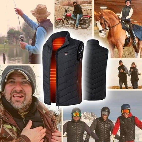 🎉2024 New Year Sale !🔥Revolutionary Upgraded 9 Heating Zones Rechargeable Heated Vest (🔥Quick heating in 3 seconds!)