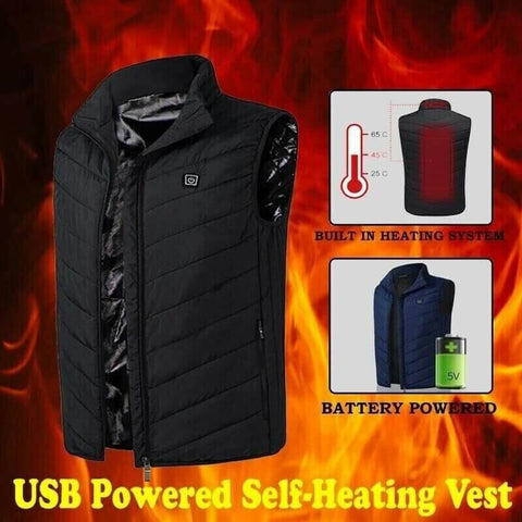 🎉2024 New Year Sale !🔥Revolutionary Upgraded 9 Heating Zones Rechargeable Heated Vest (🔥Quick heating in 3 seconds!)