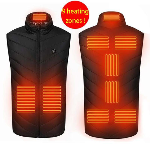 🎉2024 New Year Sale !🔥Revolutionary Upgraded 9 Heating Zones Rechargeable Heated Vest (🔥Quick heating in 3 seconds!)